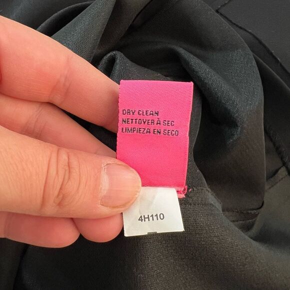 Betsey Johnson black rough seamed business professional sheath dress size 4 - Picture 11 of 12